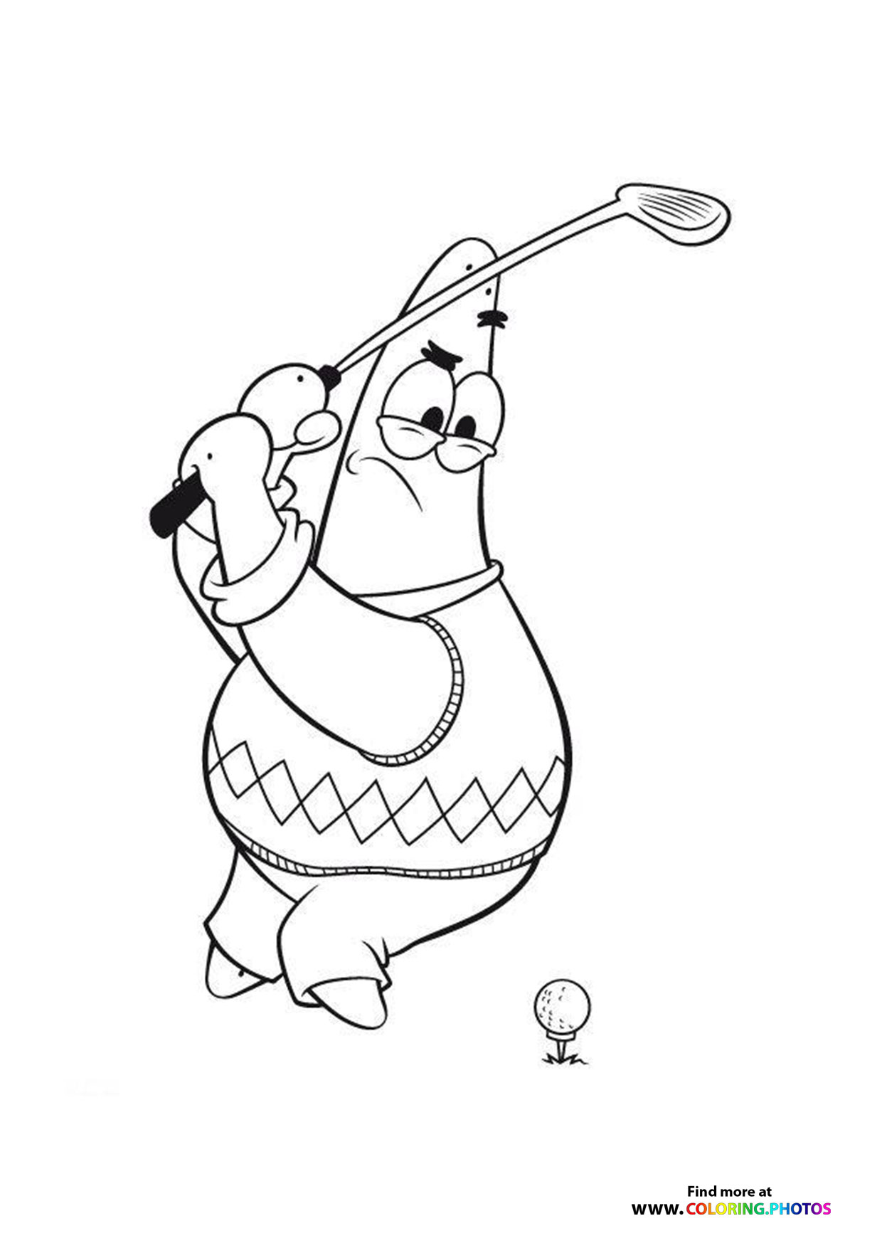 Patrick golfing