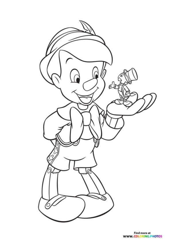 Pinocchio with Jiminy Cricket