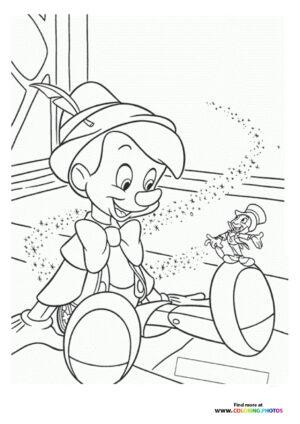 Pinocchio and Jiminy Cricket