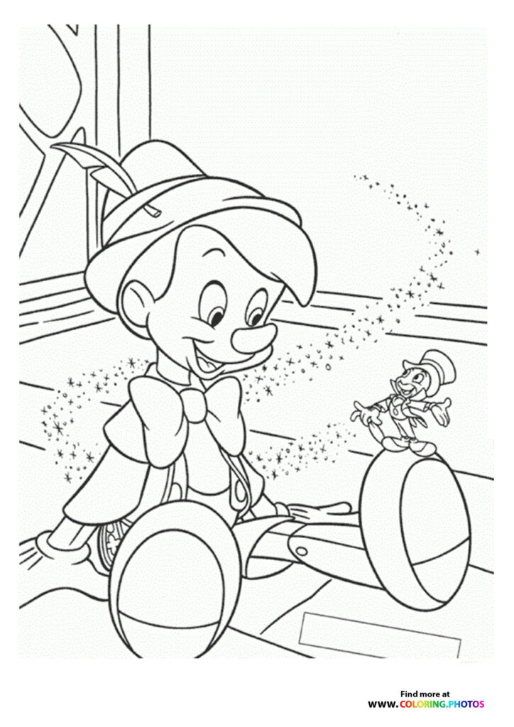 Pinocchio and Jiminy Cricket