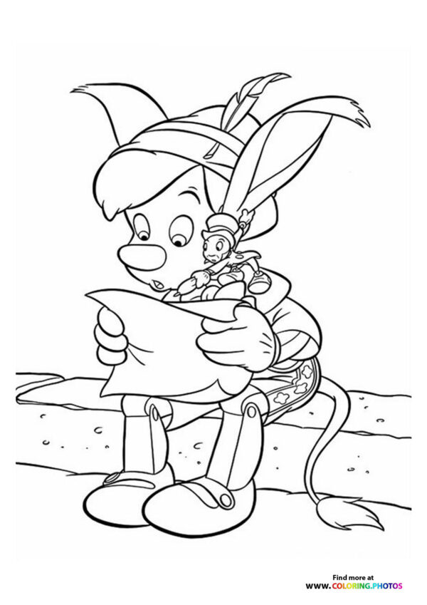 Pinocchio with Jiminy Cricket
