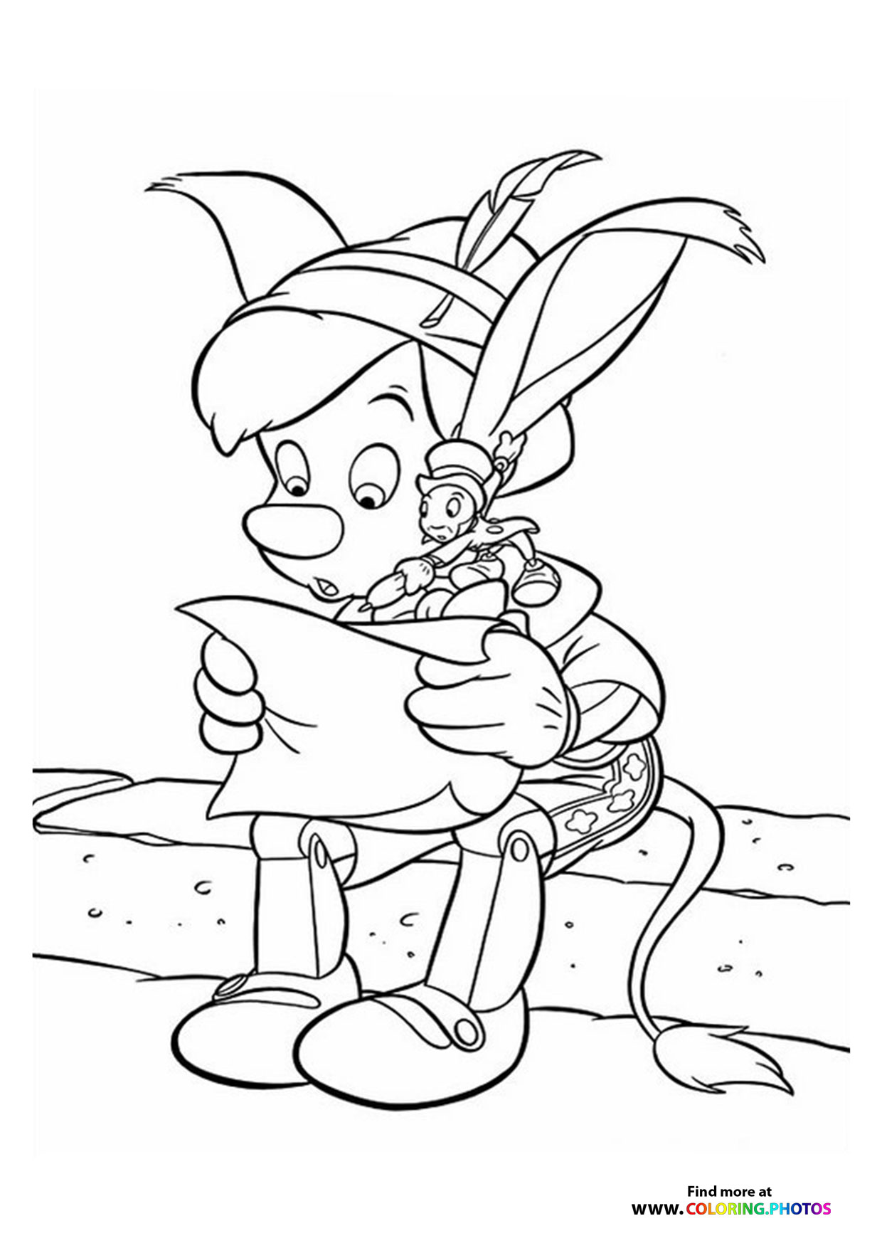 Pinocchio with Jiminy Cricket