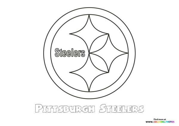 Pittsburgh Steelers NFL logo coloring page