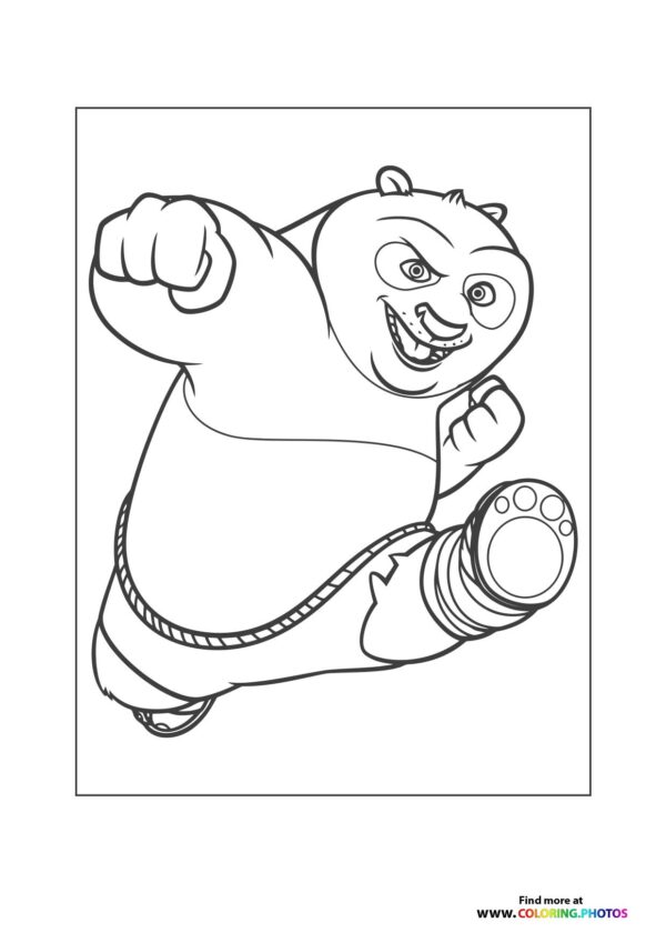 Po in Kung Fu Pose