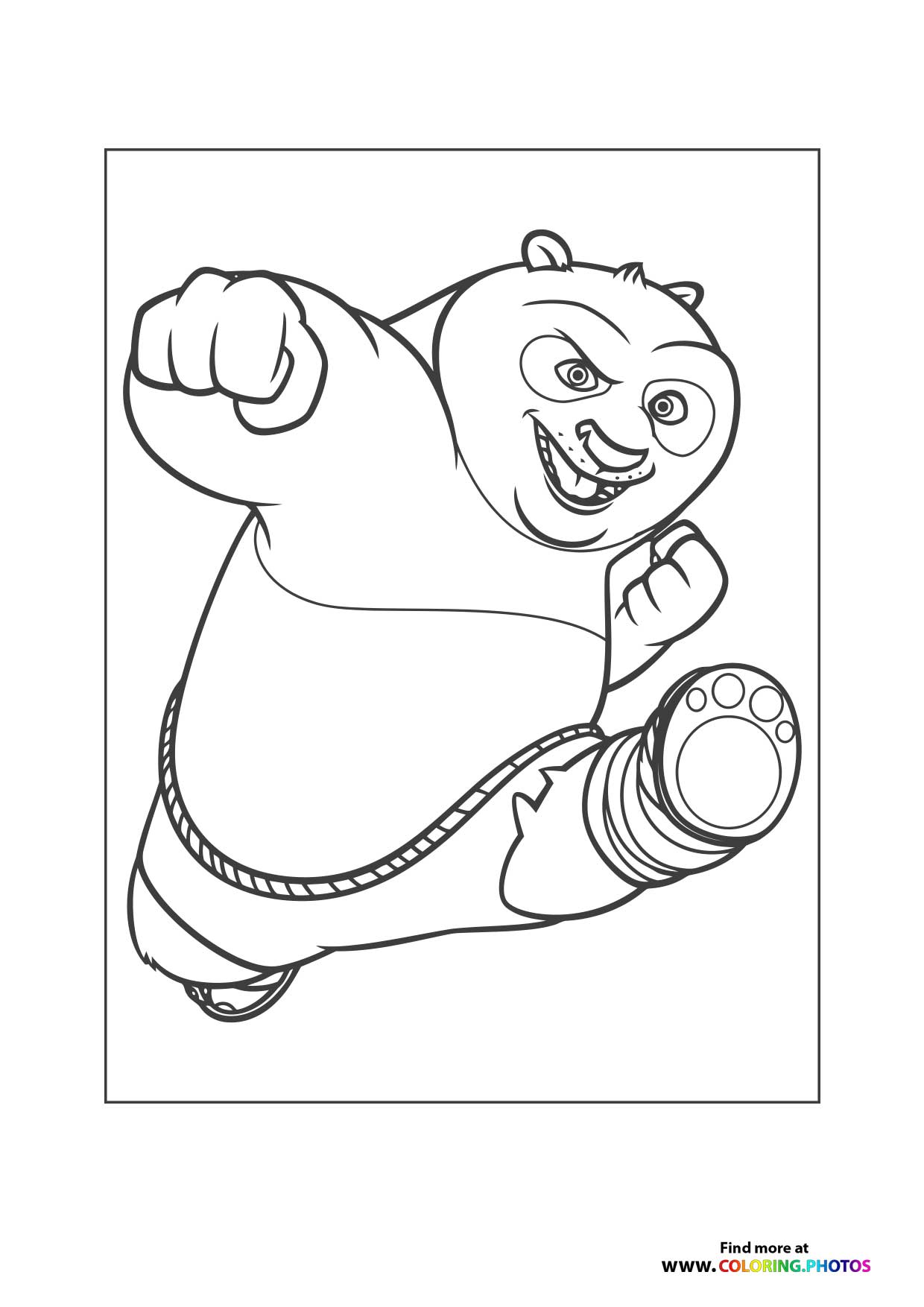 Po in Kung Fu Pose