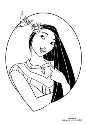 Pocahontas portrait Disney princess