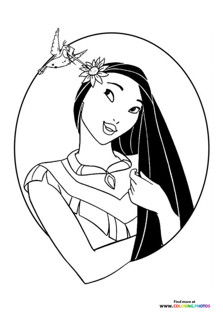 Pocahontas portrait Disney princess