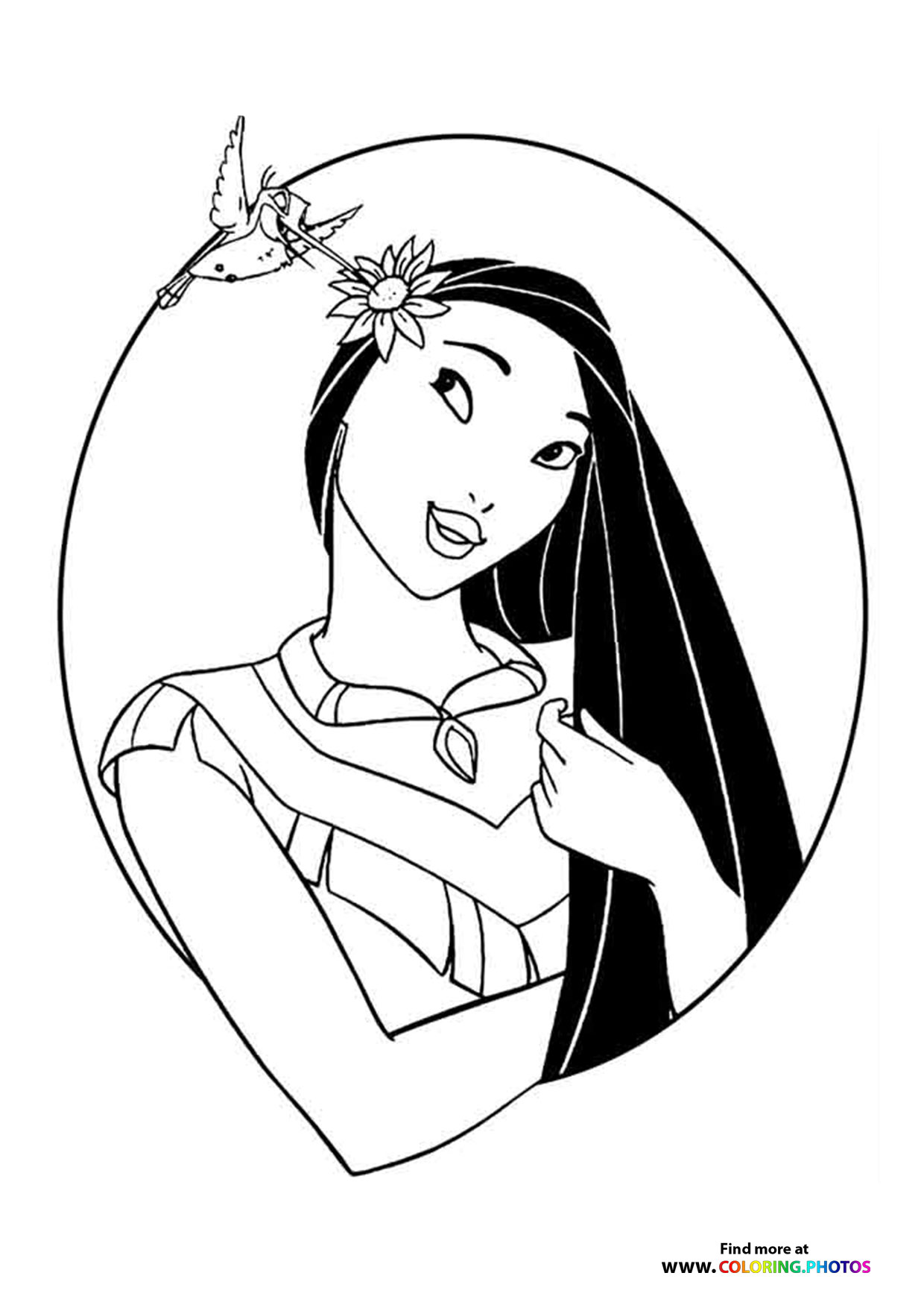 Pocahontas portrait Disney princess