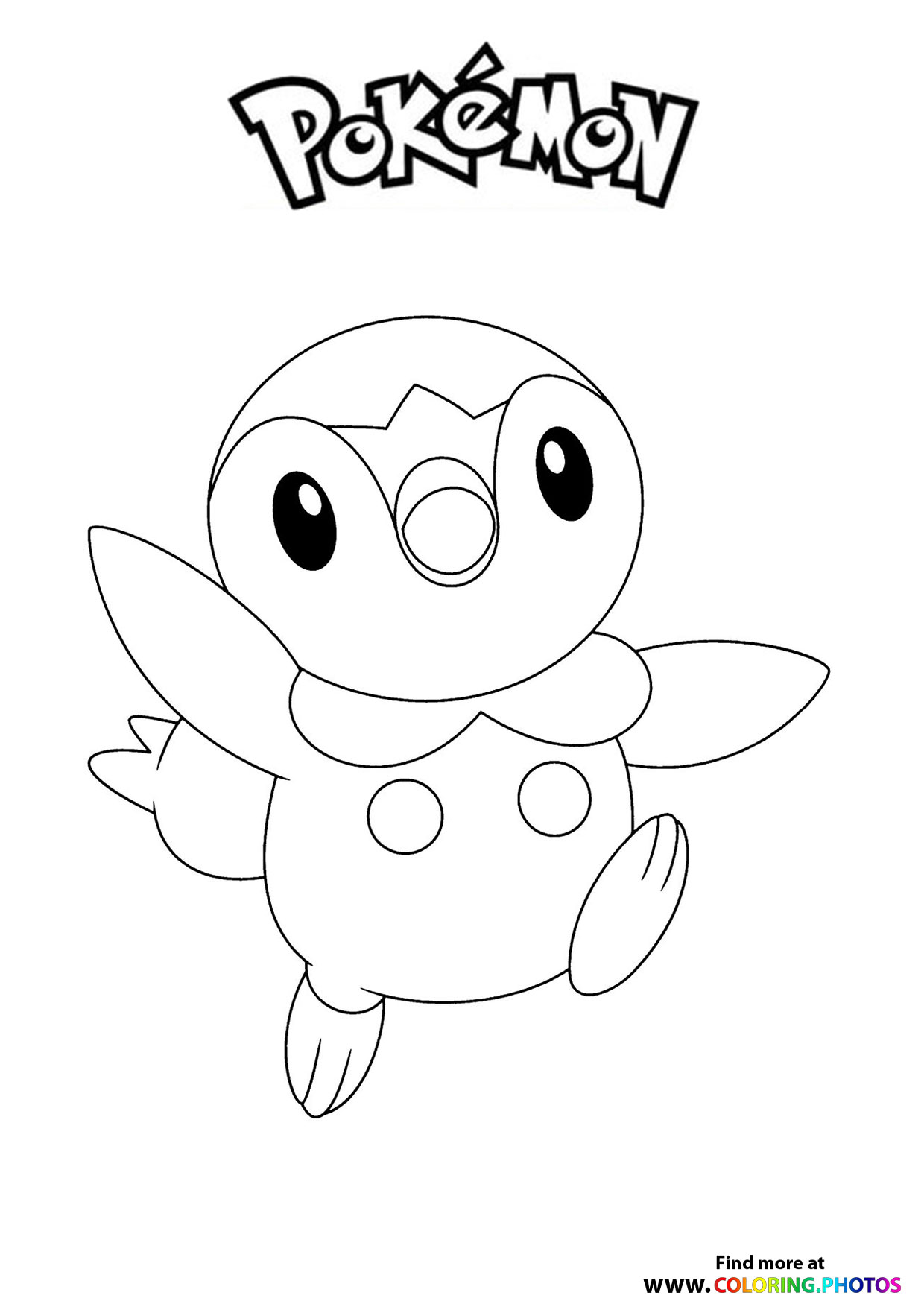 Starter pokemon - Pokemon coloring page