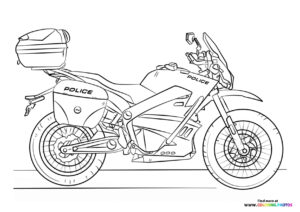 Police motorcycle