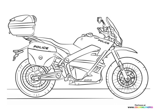 Police motorcycle