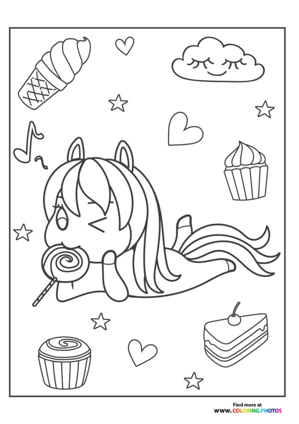 Pony eating