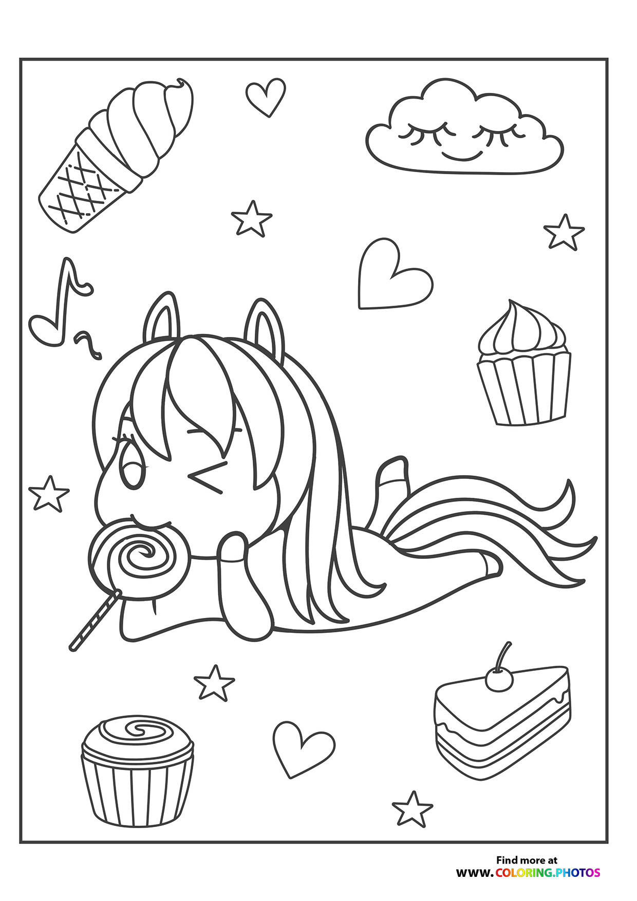 Pony eating