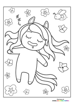 Pony sleeping