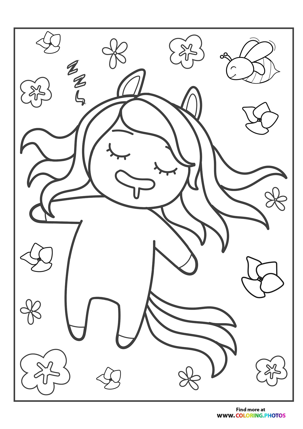 Pony sleeping