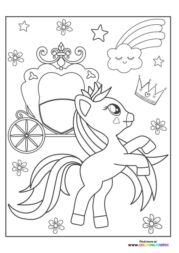 Pony with crown