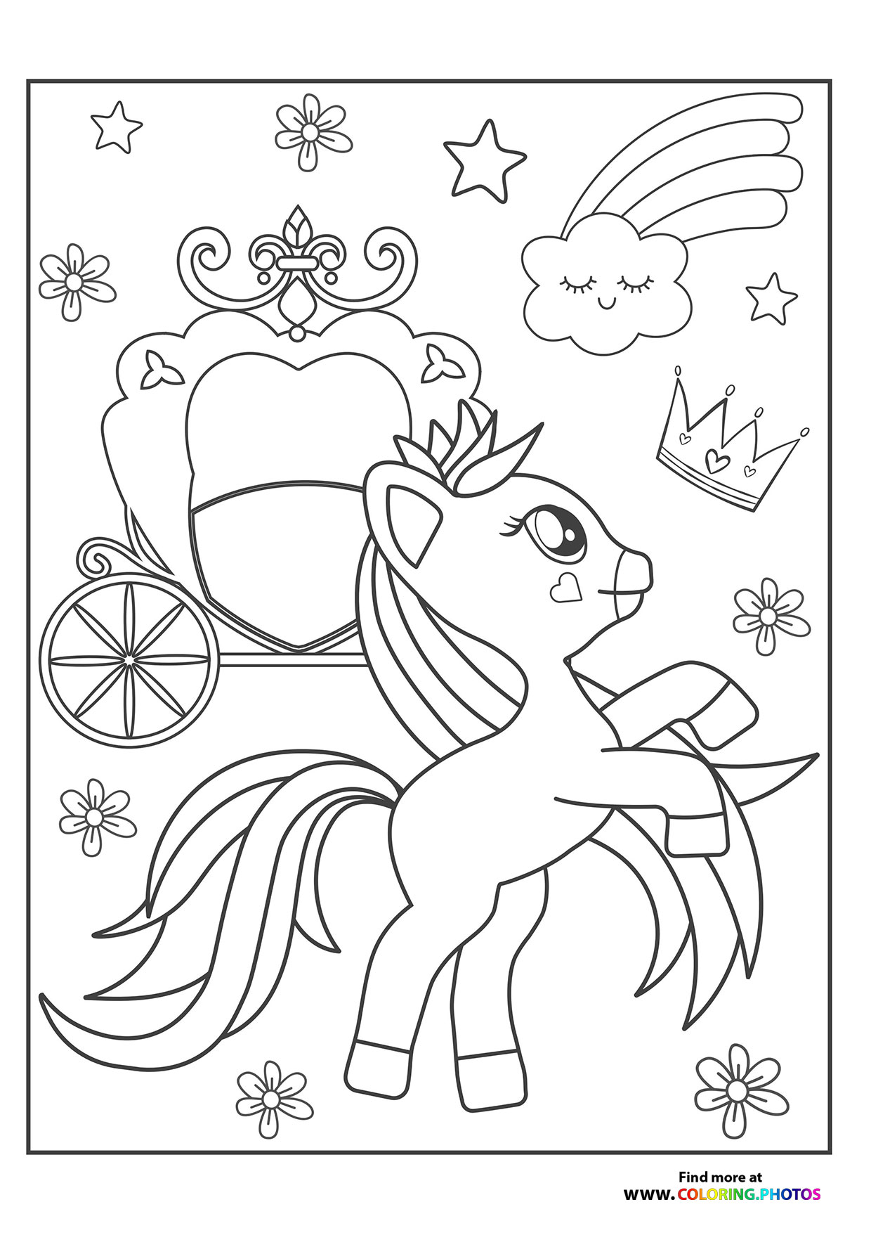 Pony with crown