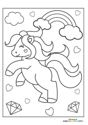 Pony with diamonds