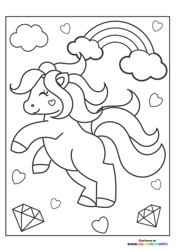 Pony with diamonds