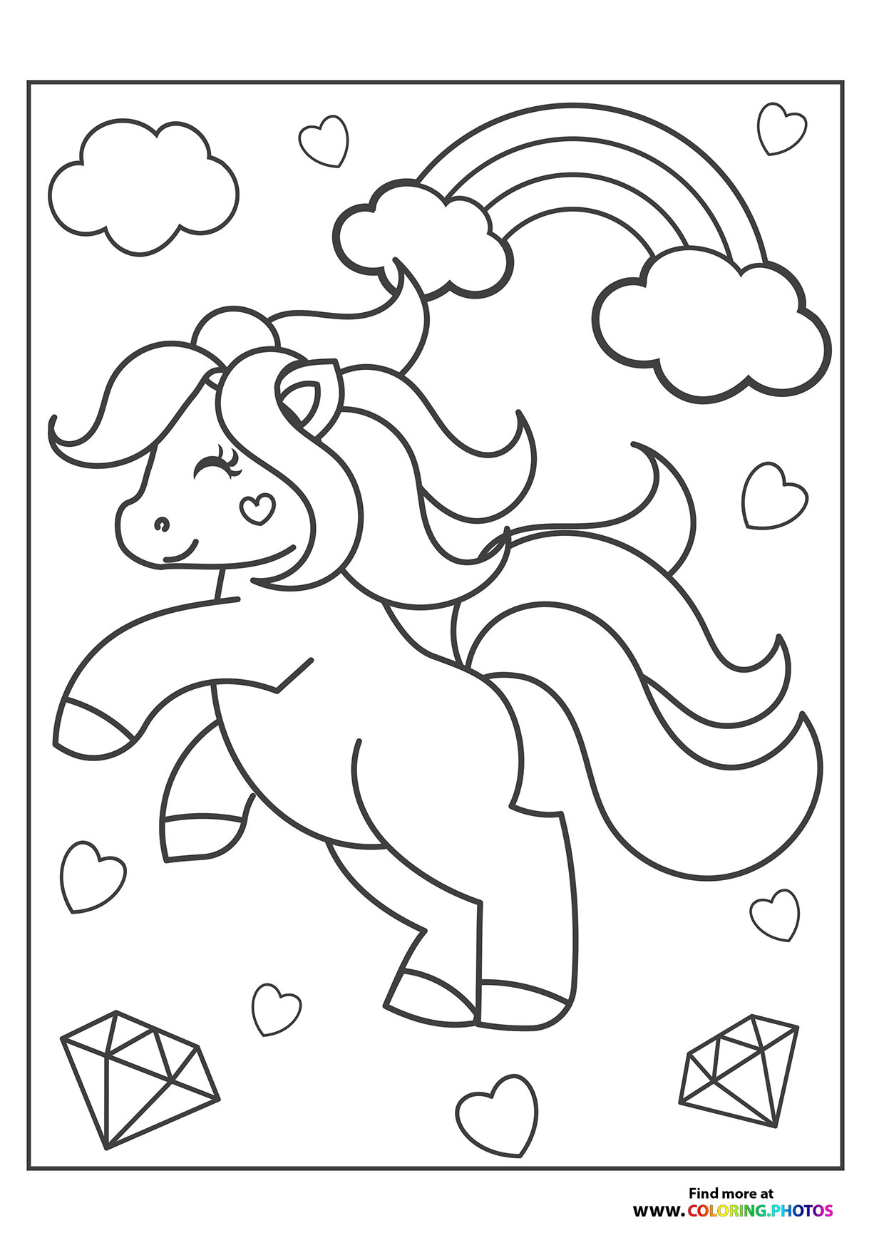 Pony with diamonds
