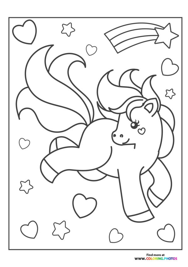 Pony with stars