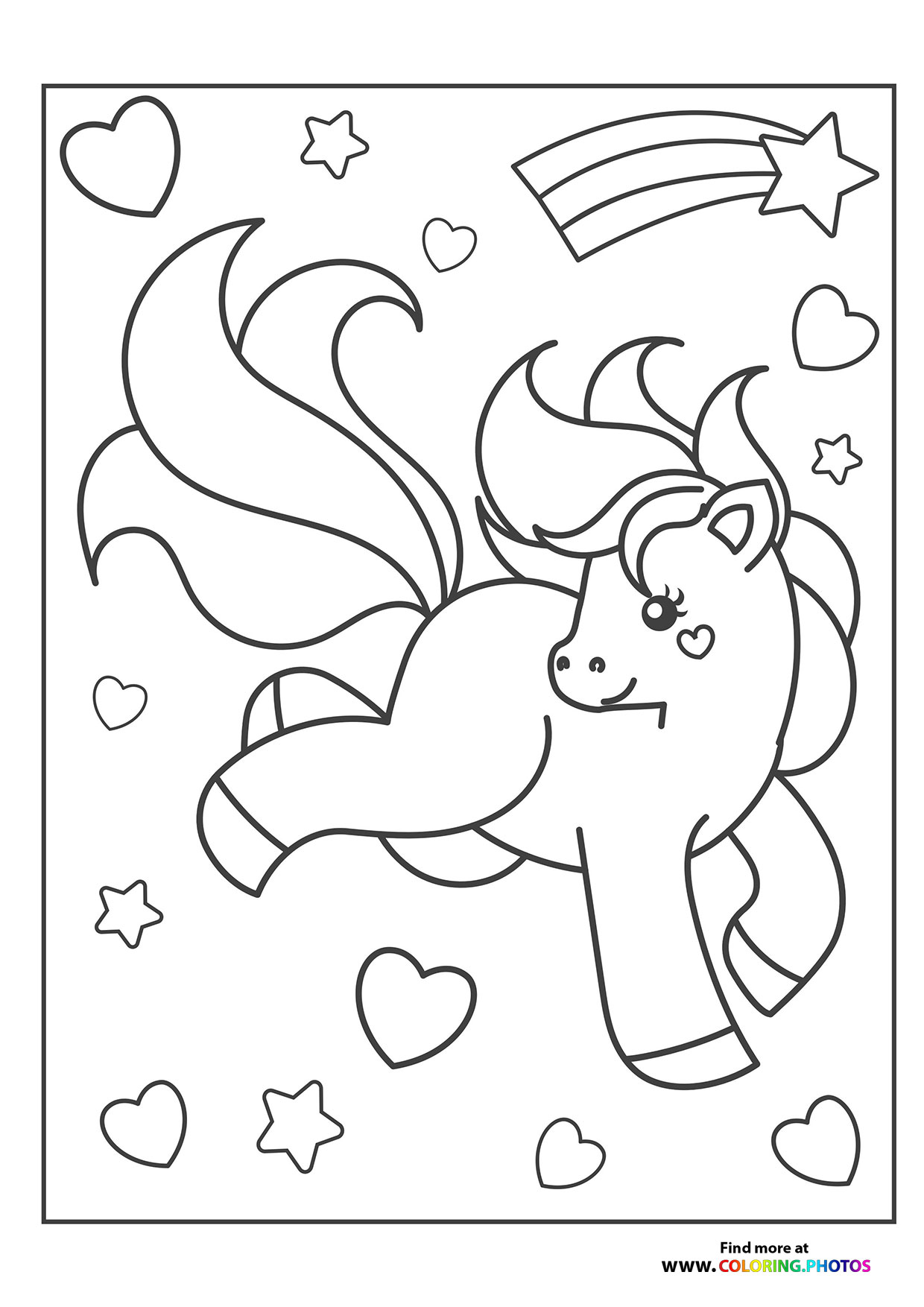 Pony with stars