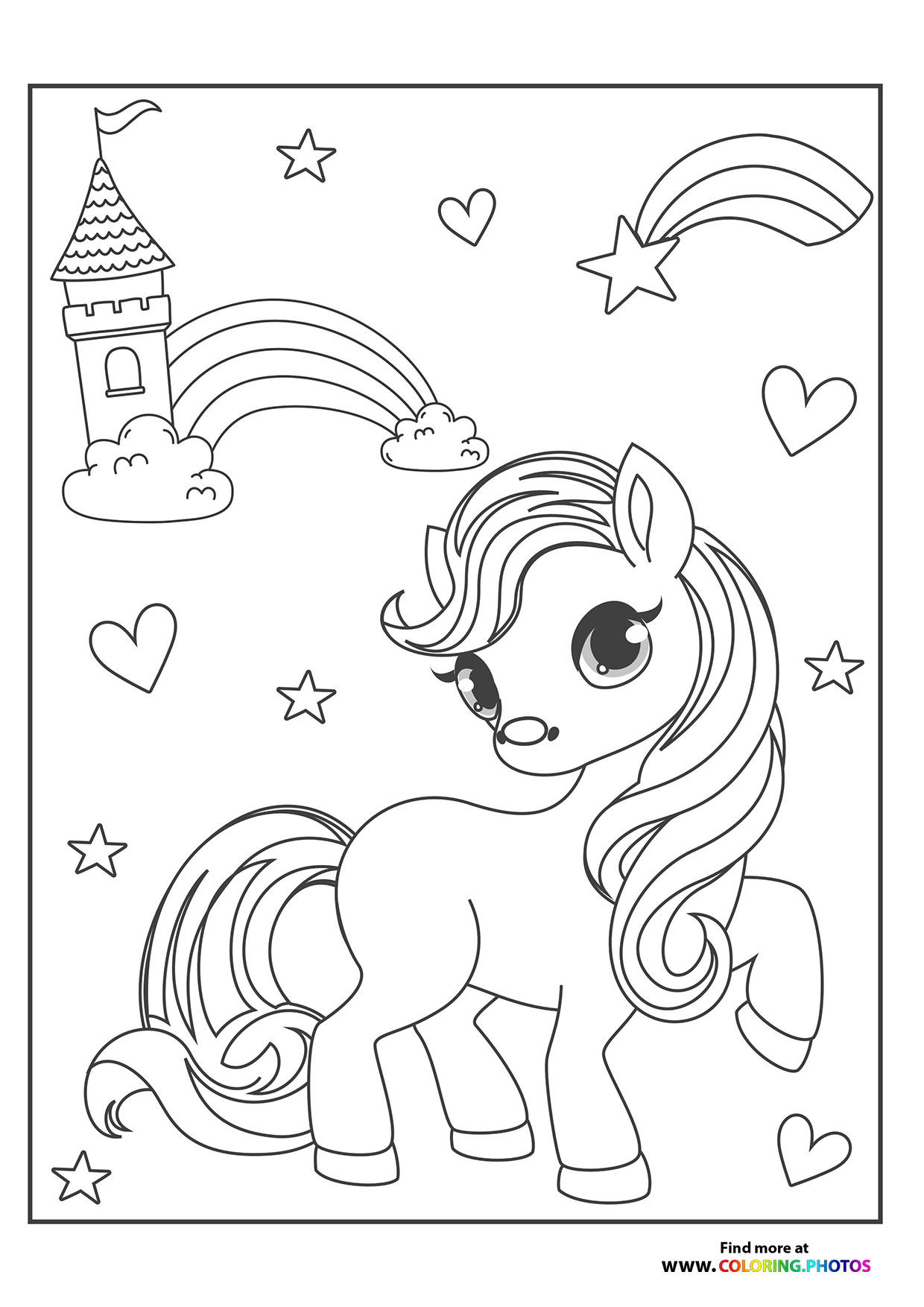 Pony with tower
