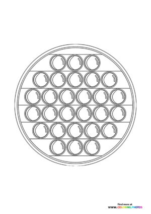 Round Pop It Fidget Toy