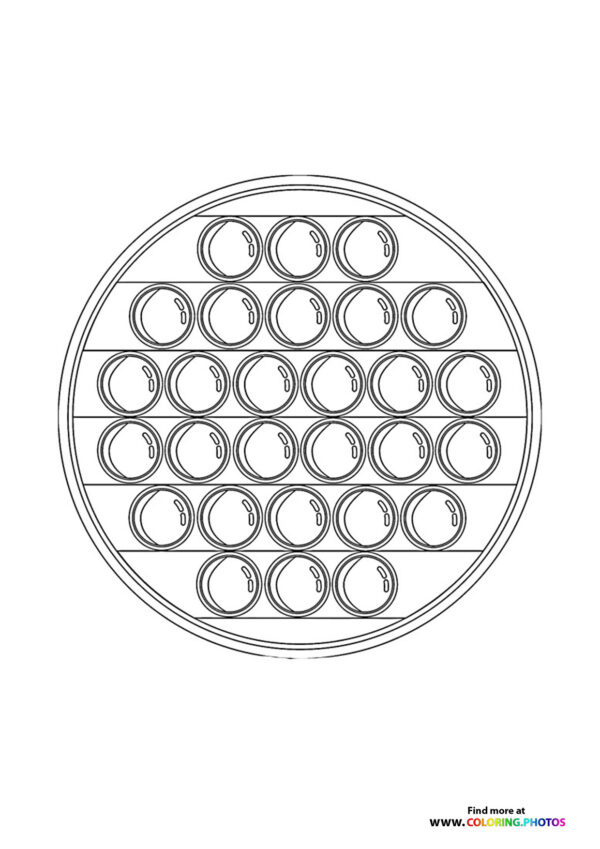 Round Pop It Fidget Toy