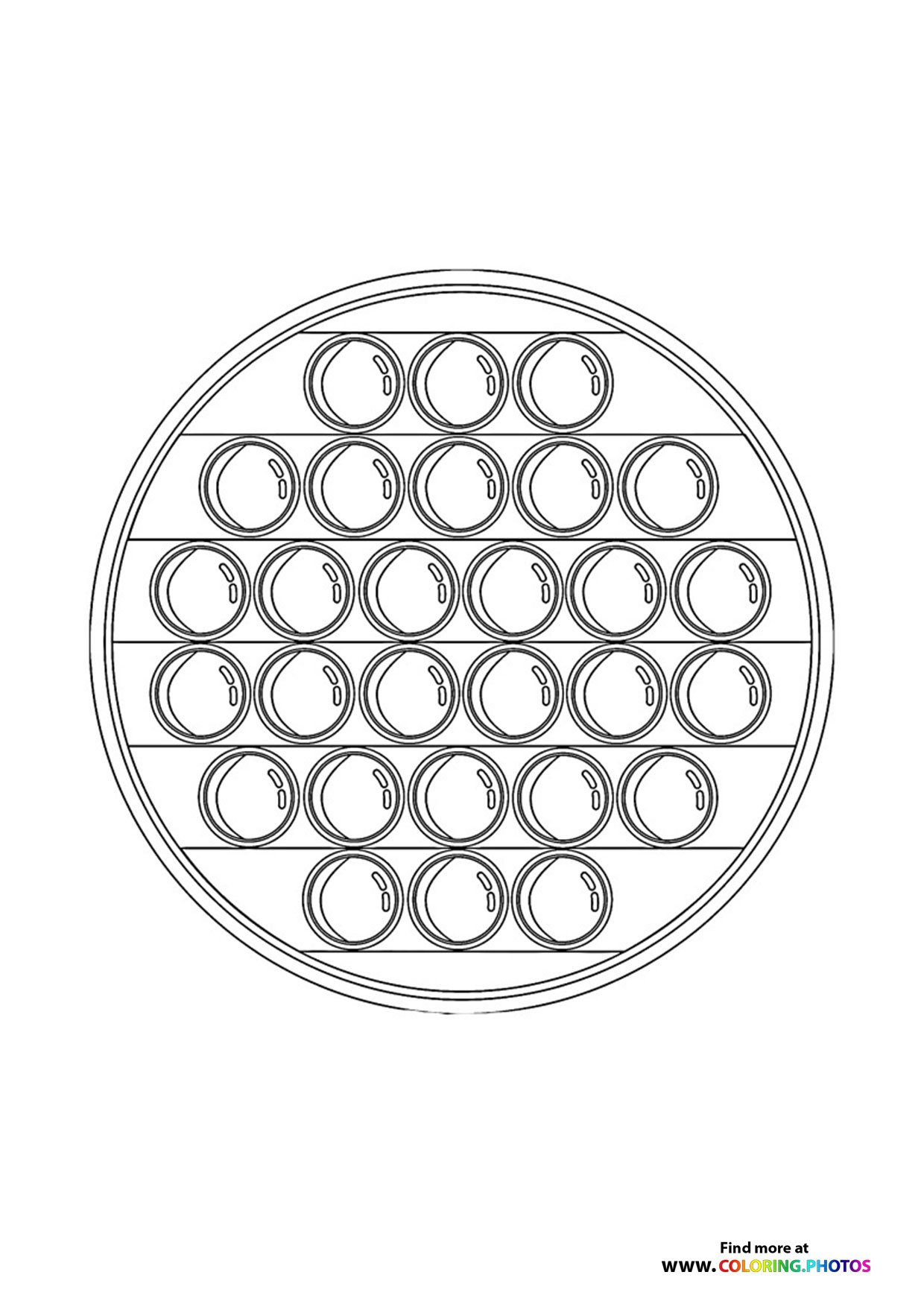 Round Pop It Fidget Toy