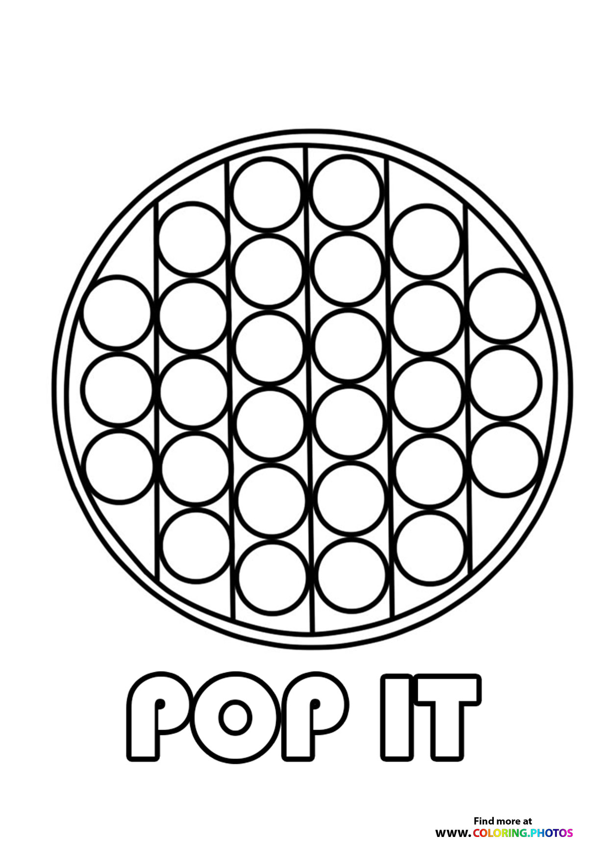 Oval Pop It Toy