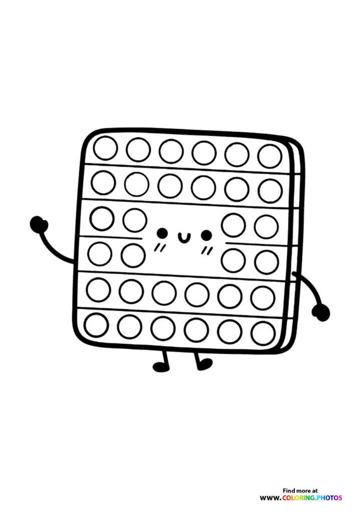 Pop It Fidget Toy Character