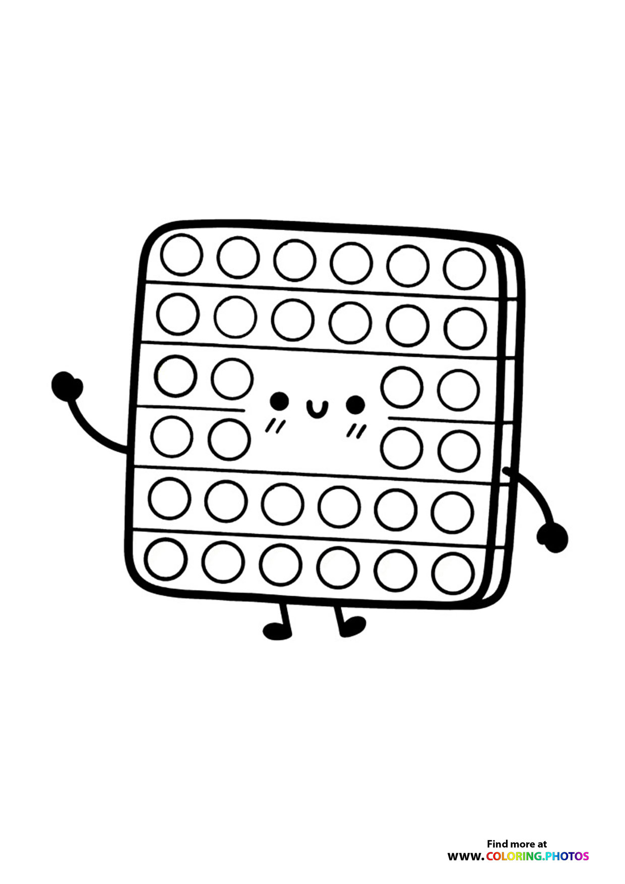 Pop It Fidget Toy Character