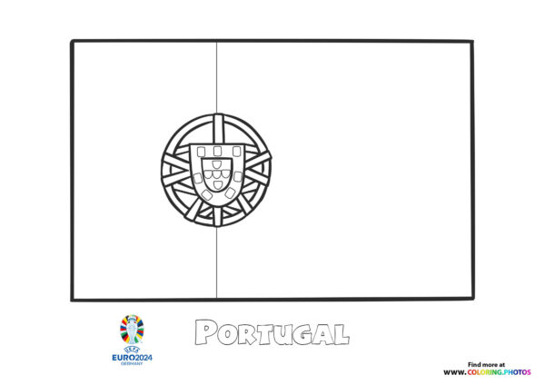 Portugal flag Euro 2024