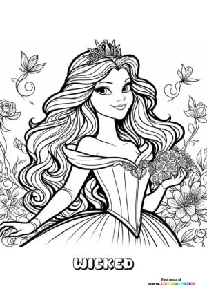 Glinda with Crown and Flowers