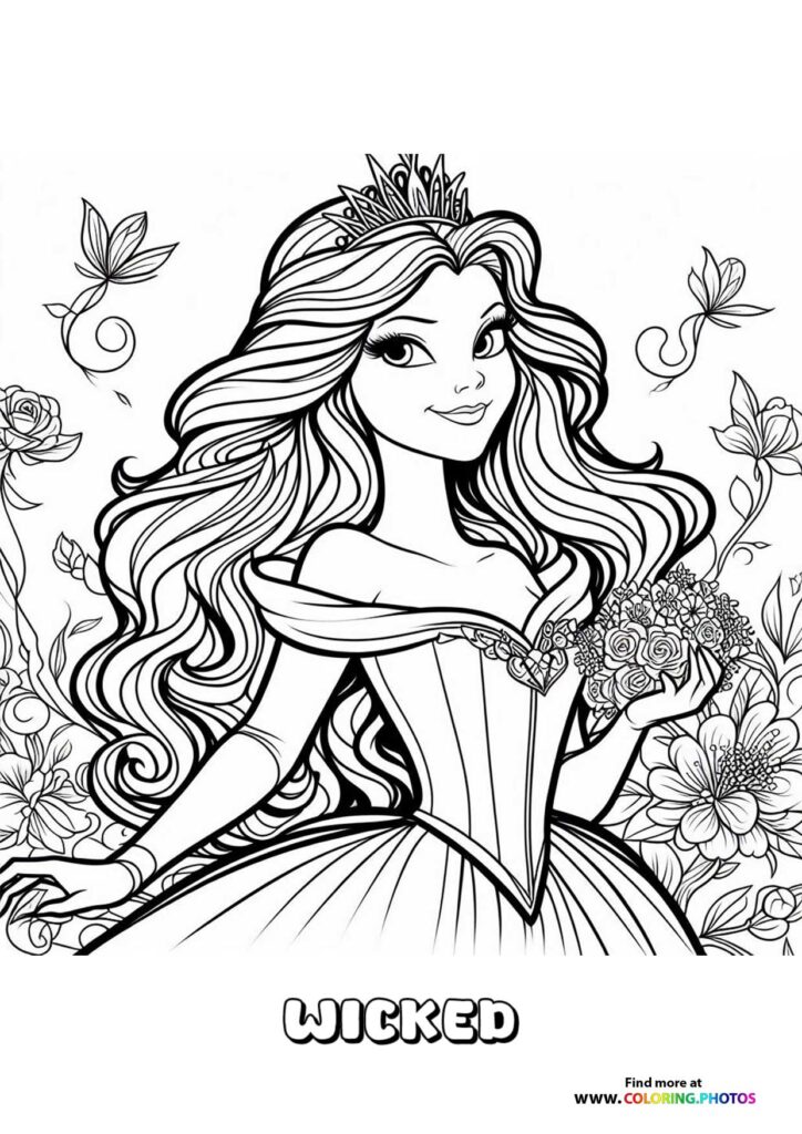 Glinda with Crown and Flowers