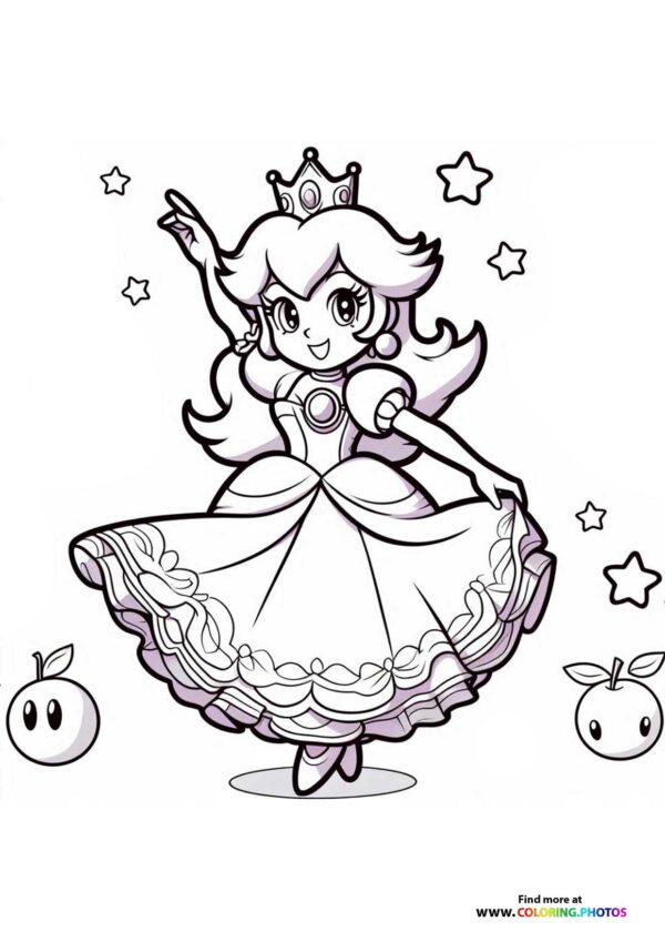 Princess Peach dancing