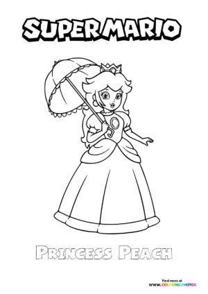 Princess Peach with Umbrella