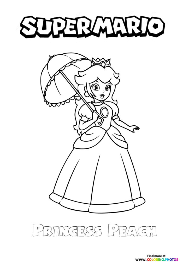 Princess Peach with Umbrella