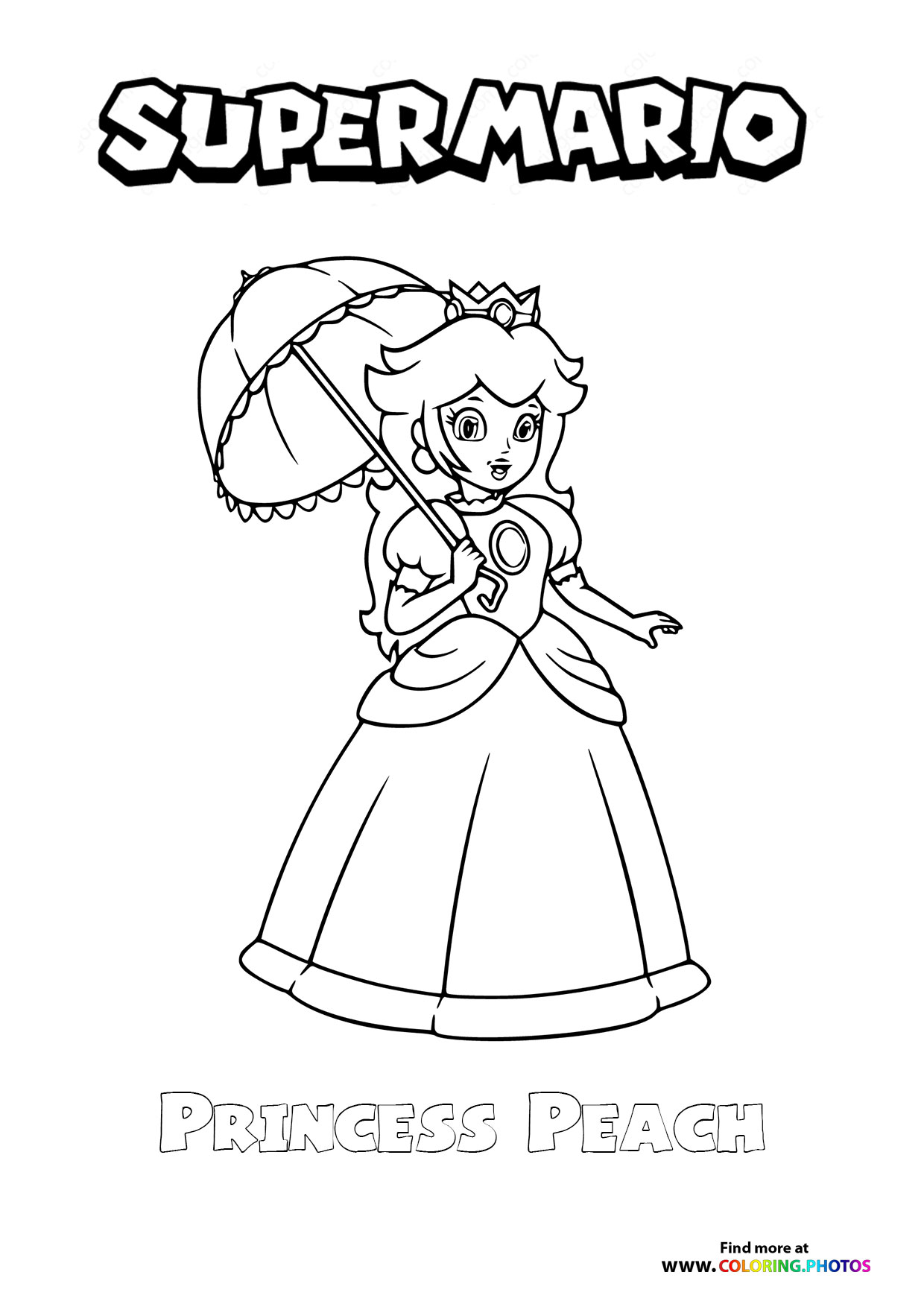 Princess Peach with Umbrella