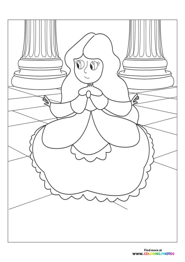 Princess dancing in dress