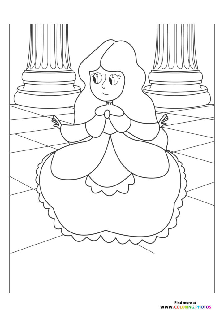 Princess dancing in dress
