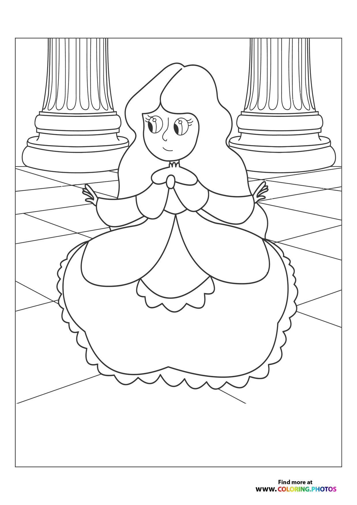 Princess dancing in dress