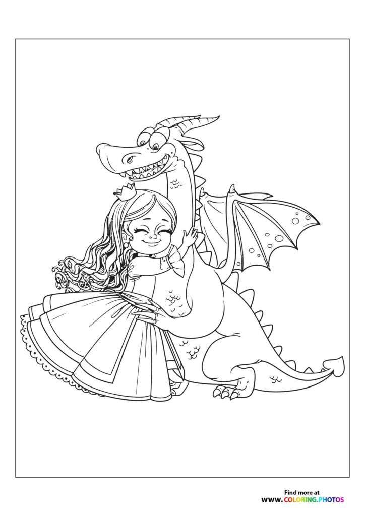 Princess with a dragon