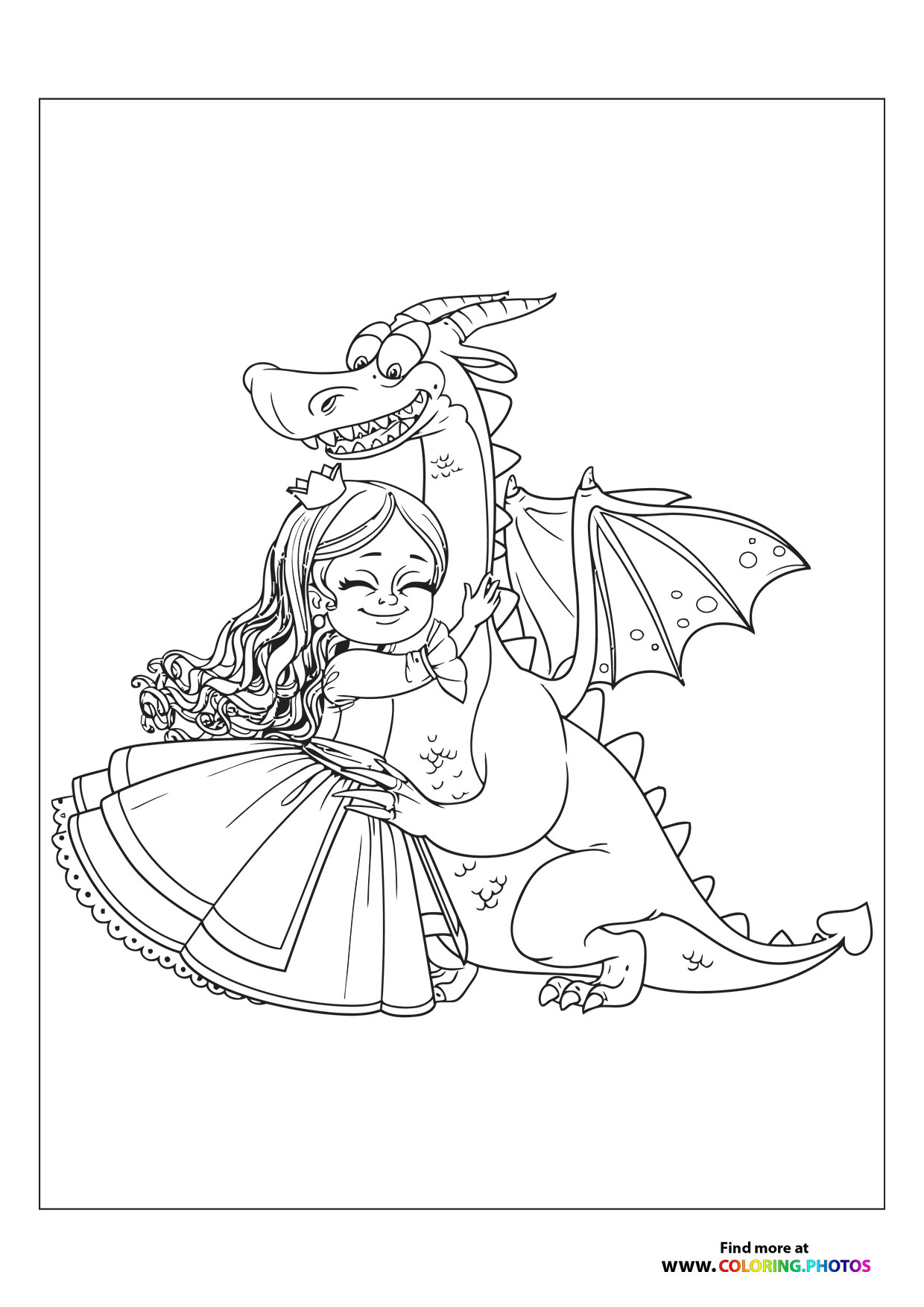 Princess with a dragon