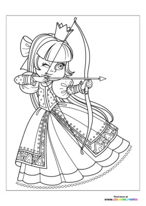 Princess with bow
