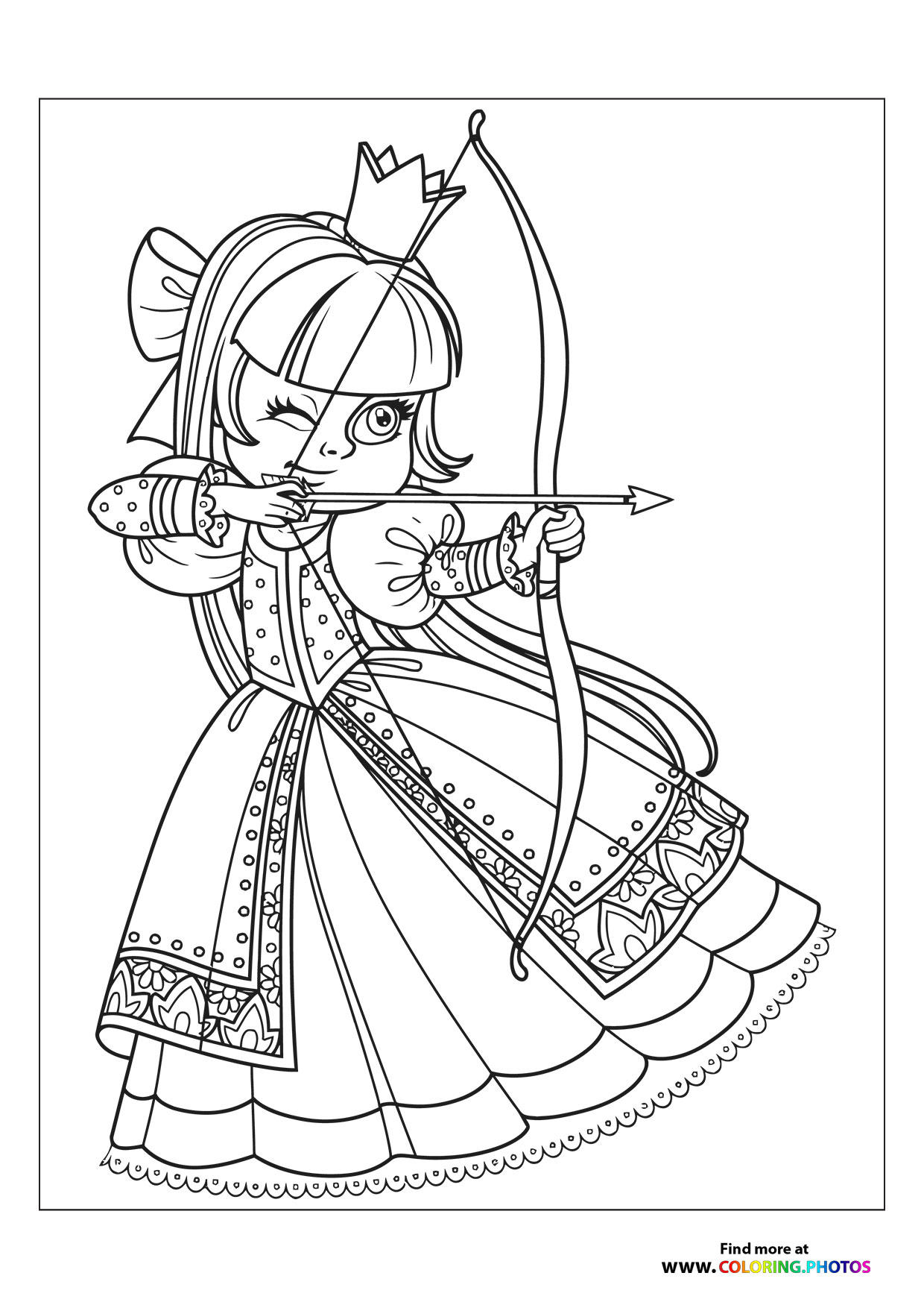 Princess with bow