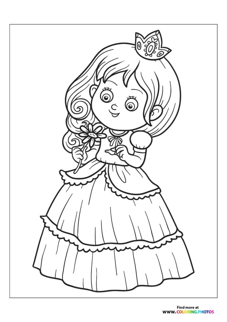 Princess with flower