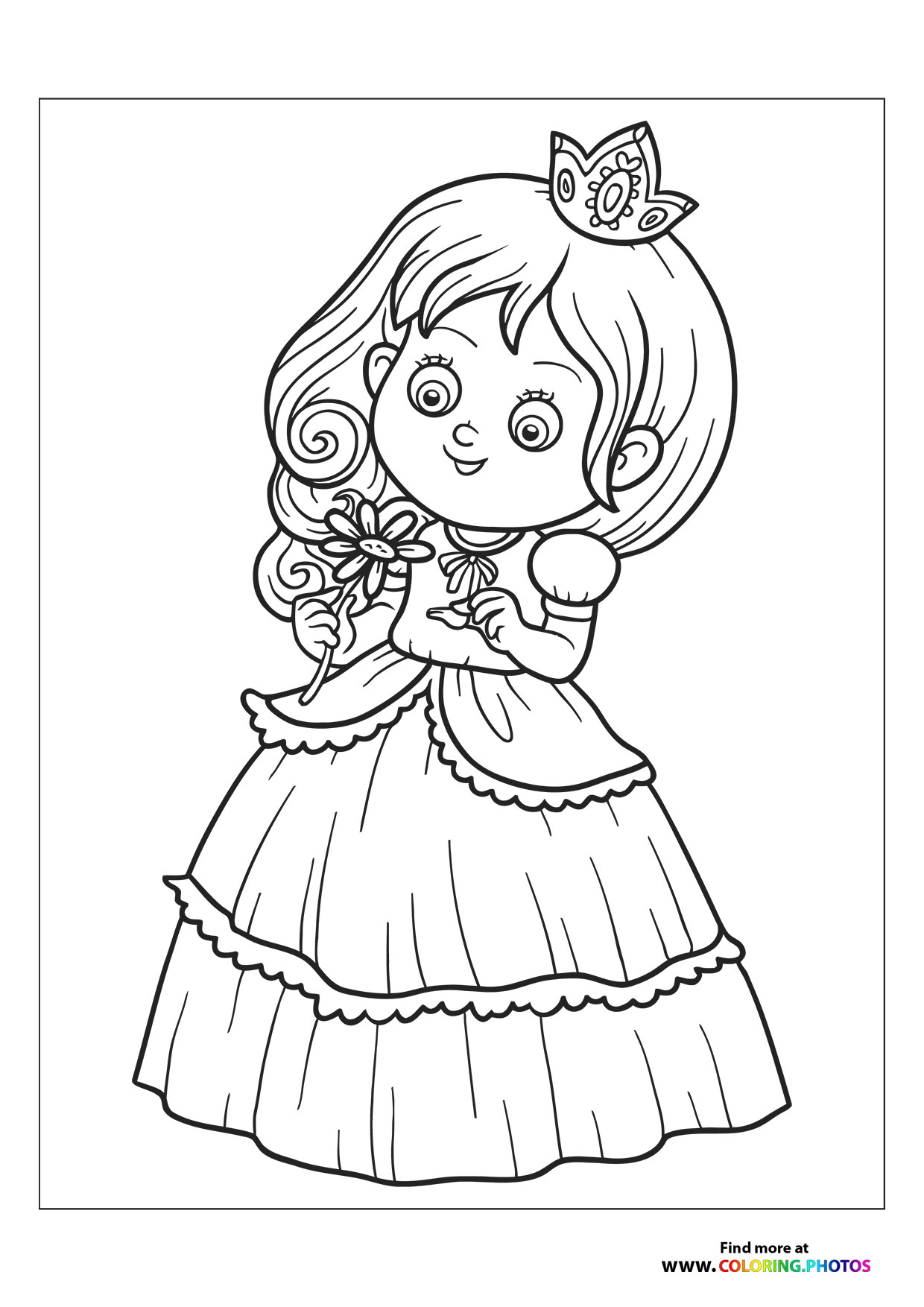 Princess with flower