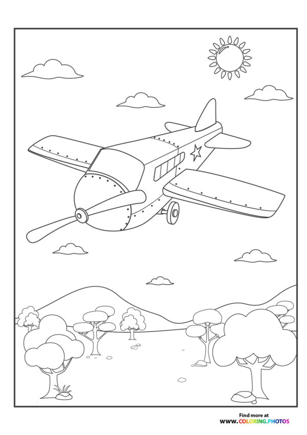 Propeller plane